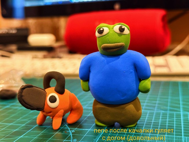 вот что налепили сегодня на пластилиновом свидании  (спасибо за стрим) ♡запись