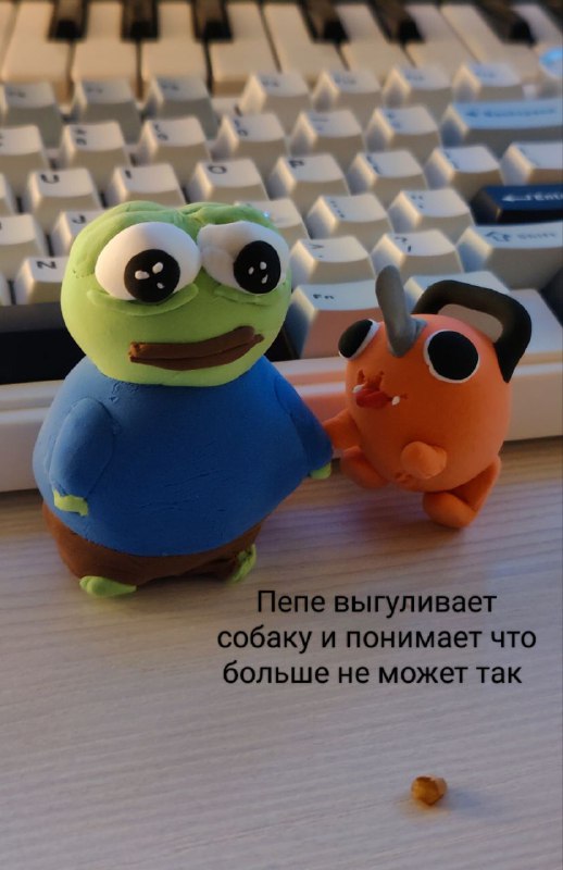 вот что налепили сегодня на пластилиновом свидании  (спасибо за стрим) ♡запись